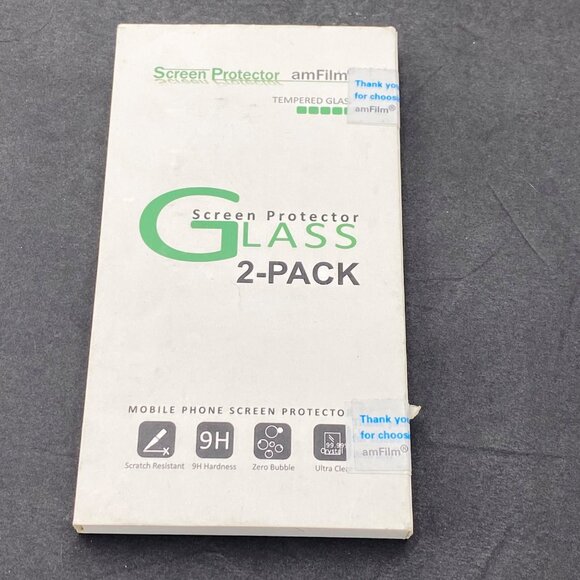 amFilm Tempered Glass Screen Protector For iPhone 8/7/6S/6 2-Pack Ultra Clear Bu - Picture 1 of 7